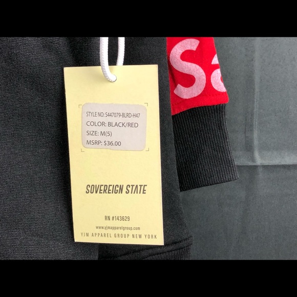 2 pack savage Sovereign State Hoodie Size M (5) kids Hoodie new black-red - Picture 3 of 7